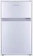 Cookology Under Counter Fridge Freezer 87l 48cm Freestanding Silver Ucff87sl