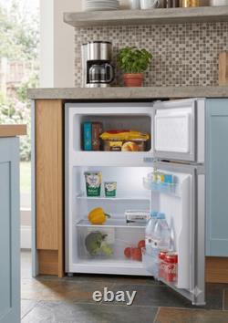 Cookology Under Counter Fridge Freezer 87L 48cm Freestanding Silver UCFF87SL