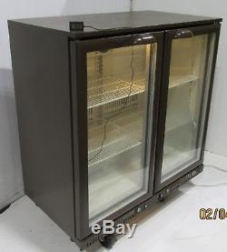 Cornelius Double Glass door Drinks Display Fridge Chiller under counter Cooler