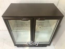 Cornelius Under Counter Double Glass Door Drinks Display Fridge Ergon 900