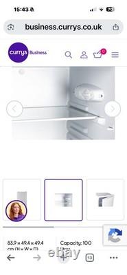 Currys Essentials CUL50W20 Under Counter Fridge White Volume 100L larder vgc CR8