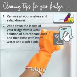 Dent Cookology 138L Under Counter Built-In Fridge 60cm in White CBULF601