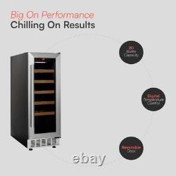 Dent Cookology 20 Bottle Freestanding Under Counter Fridge Cabinet SS CWC300SS