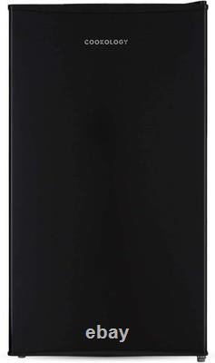Dent Cookology 93L Freestanding Under Counter Fridge & Low Noise- Black UCFR88BK