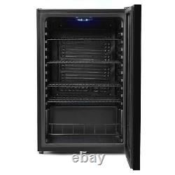 Drinks Cooler 115L Under Counter Fridge, Lock, LED Light