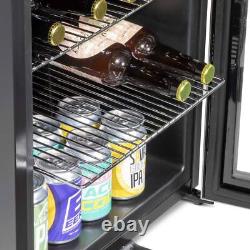 Drinks Fridge 60L with LED Light Black