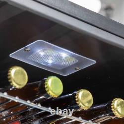 Drinks Fridge 60L with LED Light Black