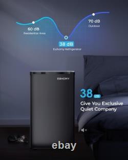 EUHOMY 93L Under Counter Fridge Small Fridge Freezer with 7 Stage Thermostat