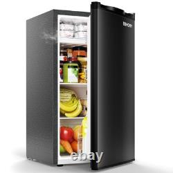EUHOMY 93L Under Counter Fridge Small Fridge Freezer with 7 Stage Thermostat