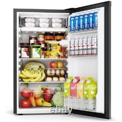 EUHOMY 93L Under Counter Fridge Small Fridge Freezer with 7 Stage Thermostat