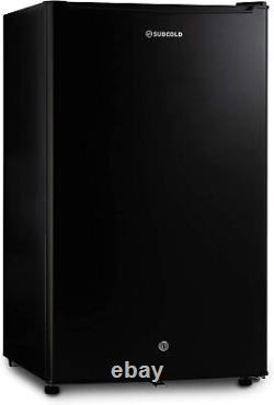 Eco100 led under-counter black fridge freestanding refrigerator solid door