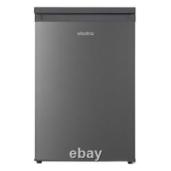 ElectriQ 127 Litre Freestanding Under Counter Larder Fridge Silver eiQ55UCLFS