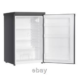 ElectriQ 127 Litre Freestanding Under Counter Larder Fridge Silver eiQ55UCLFS