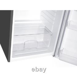 ElectriQ 127 Litre Freestanding Under Counter Larder Fridge Silver eiQ55UCLFS