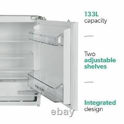 ElectriQ 133 Litre Integrated Under Counter Fridge 60cm Wide White