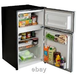 ElectriQ Under Counter Freestanding Fridge Freezer Black eiQUCFFBve