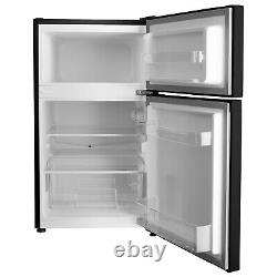 ElectriQ Under Counter Freestanding Fridge Freezer Black eiQUCFFBve