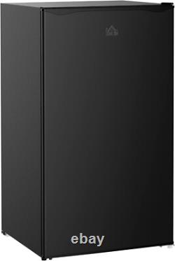 Elegant 91L Black Under-Counter Fridge with Low Noise and Energy Efficiency
