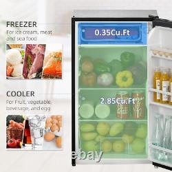 Elegant 91L Black Under-Counter Fridge with Low Noise and Energy Efficiency