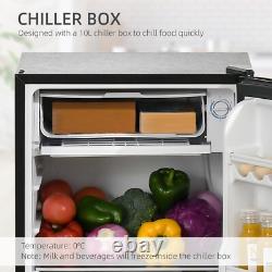 Elegant 91L Black Under-Counter Fridge with Low Noise and Energy Efficiency