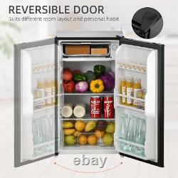Elegant 91L Black Under-Counter Fridge with Low Noise and Energy Efficiency