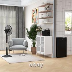 Elegant 91L Black Under-Counter Fridge with Low Noise and Energy Efficiency
