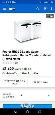 Foster HR360 Space Saver Refrigerated Under Counter Cabinet (Boxed New)