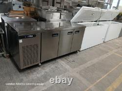 Foster Undercounter 3 Door Fridge Work Top Prep Table Excellent Condition Used