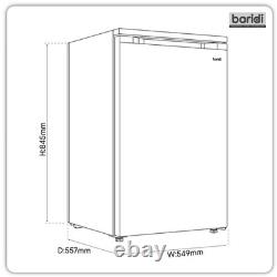 Freestanding Undercounter Fridge with Ice Box, 107L, Black Baridi DH249 B