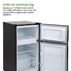 Fridge Freezer Undercounter 86L Black with 4 Freezer Rating Willow WB50UCFF