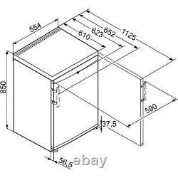 Fridge Liebherr T1710 55cm 149L Freestanding White Under Counter Fridge