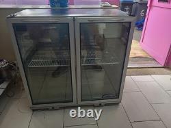 Fridge-unique double door stainless steel under counter bar fridge. Excellent