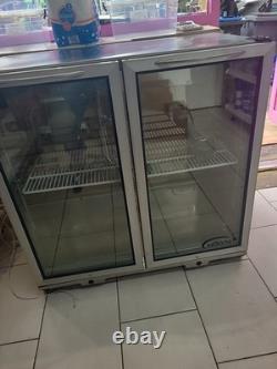 Fridge-unique double door stainless steel under counter bar fridge. Excellent