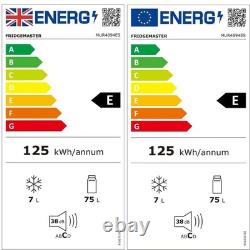 Fridgemaster 82 Litre Freestanding Under Counter Fridge Silver MUR4894ES