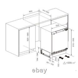 Fridgemaster MBUL60138E Built Under Fridge 138 Litres White E Rated