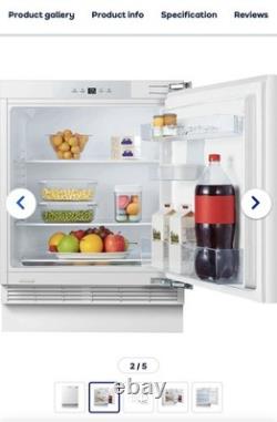 Fridgemaster MBUL60138E Integrated Under Counter Fridge-Fixed Door White