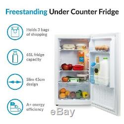 GRADE A2 electriQ 45cm Freestanding Under Counter Larder 77677334/1/EQFRIDGE45