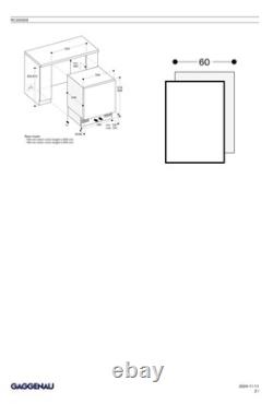 Gaggenau Under Counter Fridge (New in Original Box)