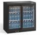 Gamko E3 Undercounter Refrigerator/bottle Cooler. 2 Sliding Glass Doors. Black