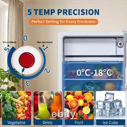 Garvee Under Counter Fridge 92 Litre Mini Fridge 5-Stage Adjustable Temperature