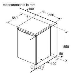 Graded Bosch KTR15NWECG White Freestanding Under Counter Fridge (B-47324)RRP£329