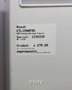 Graded KTL15NWFAG BOSCH Freestanding Under Counter Fridge with Ice 297636