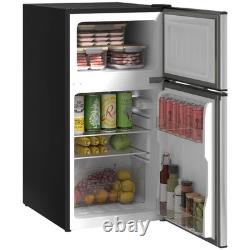 HOMCOM 88L Fridge Freezer with 5-Setting Thermostat, Under Counter
