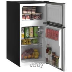 HOMCOM 88L Under Counter Fridge Freezer with 5-Setting Thermostat