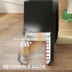 HOMCOM 88L Under Counter Fridge Freezer with 5-Setting Thermostat