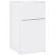 Homcom 88l Under Counter Fridge With 5-setting Thermostat, White