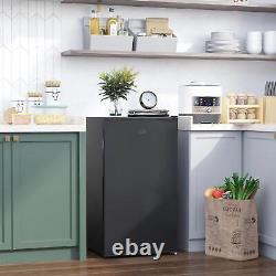 HOMCOM 91L Freestanding Under Counter Fridge Freezer Chiller Box Reversible Door
