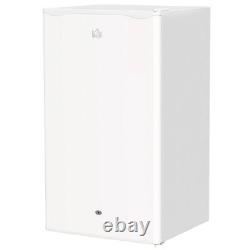 HOMCOM 91L Freestanding Under Counter Fridge Lock White Small Kitchen Appliances