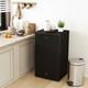 Homcom 91l Freestanding Under Counter Fridge With Lock Black
