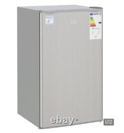 HOMCOM 91L Freestanding Under-Counter Fridge with Lock Grey